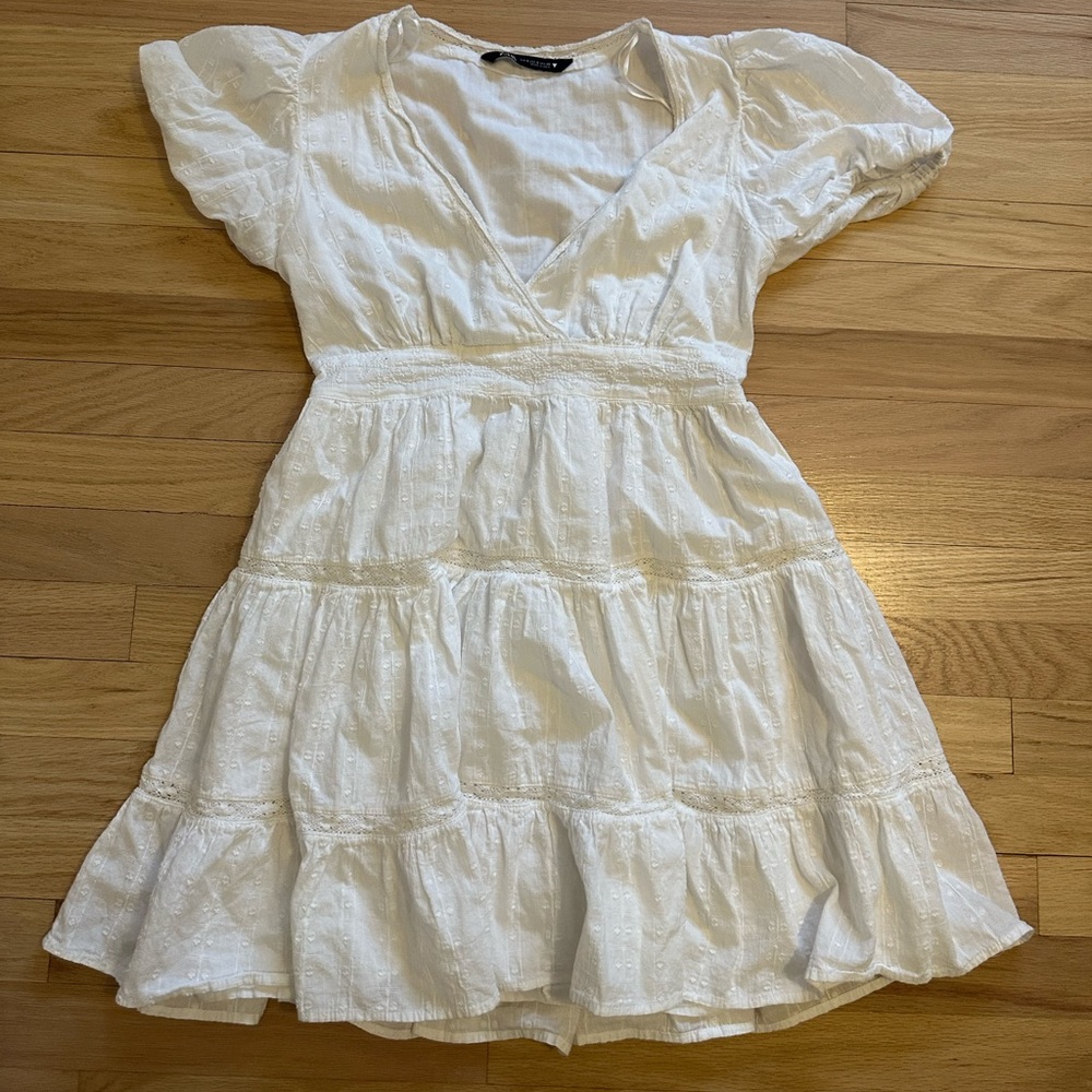 Zara Embroidered Mini Dress